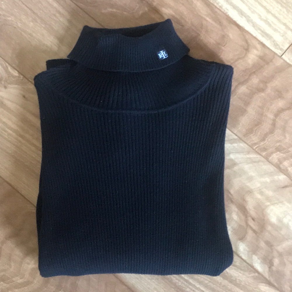 Black Lauren Ralph Lauren Turtleneck Sweater (L)